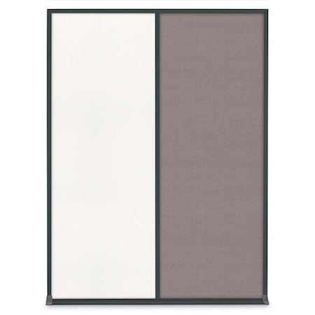 United Visual Products Single Door Radius Plus Corkboard, 18"X UV8000PLUS-SATIN-SURF
